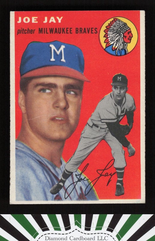 1954 Topps #141 Joe Jay VG [GOOD EYE APPEAL] f, front