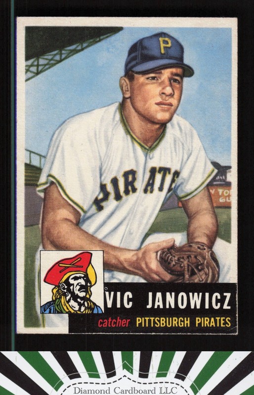 1953 Topps #222 Vic Janowicz EX [GREAT EYE APPEAL] f, front