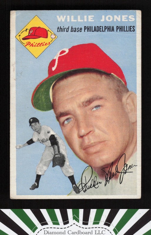 1954 Topps #41 Willie Jones GD+ f, front