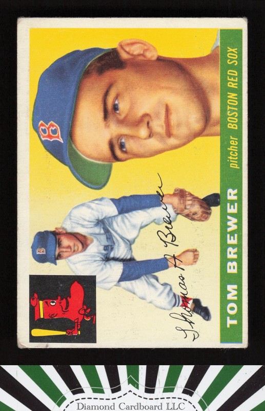 1955 Topps #83 Tom Brewer VG b, front