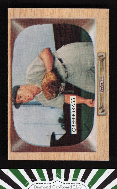 1955 Bowman #49 Jim Greengrass VGEX, front