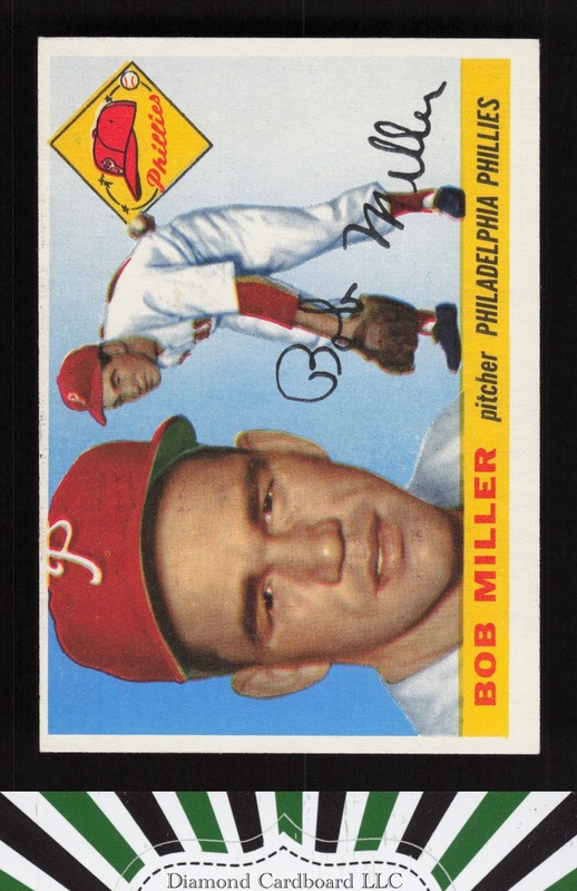1955 Topps #157 Bob Miller EX+ e, front