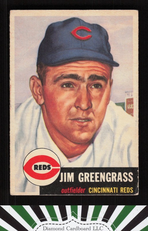 1953 Topps #209 Jim Greengrass GD c, front