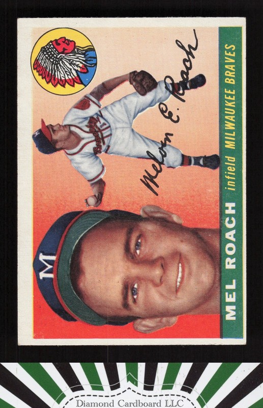 1955 Topps #117 Mel Roach VGEX i, front