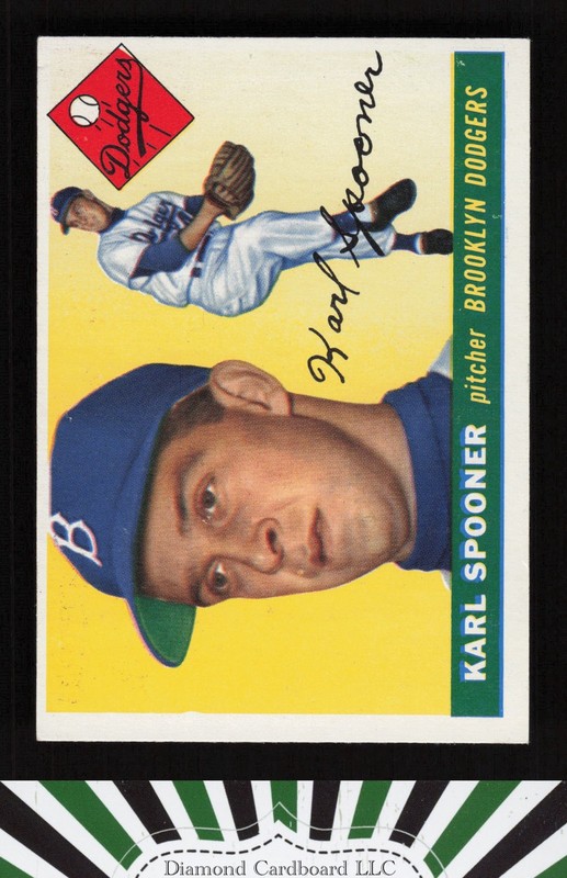 1955 Topps #90 Karl Spooner VGEX k, front