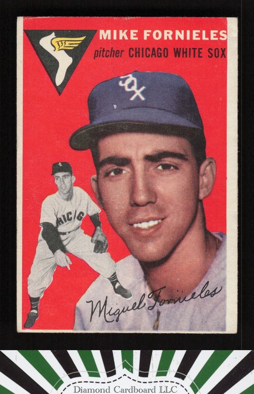 1954 Topps #154 Mike Fornieles VG g, front