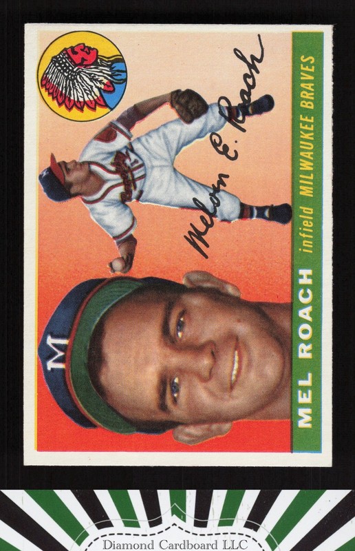 1955 Topps #117 Mel Roach EX [GOOD EYE APPEAL] m, front