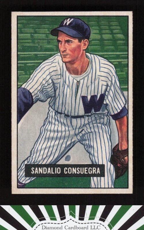 1951 Bowman #96 Sandy Consuegra EXMT, front