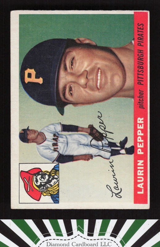 1955 Topps #147 Laurin Pepper VGEX b, front