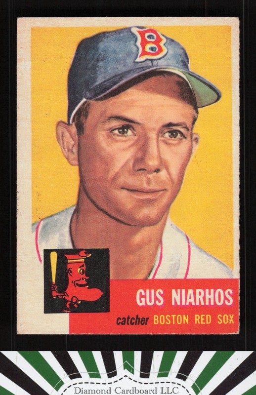 1953 Topps #63 Gus Niarhos VGEX g, front