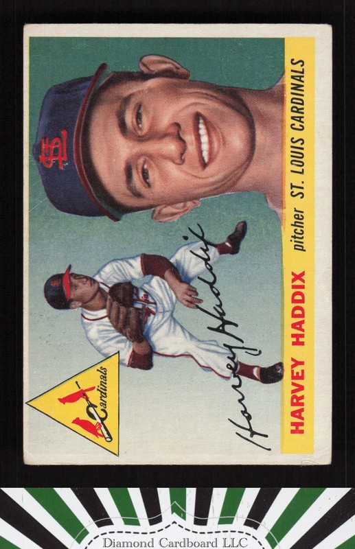 1955 Topps #43 Harvey Haddix VG h, front