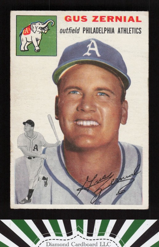 1954 Topps #2 Gus Zernial VG c, front
