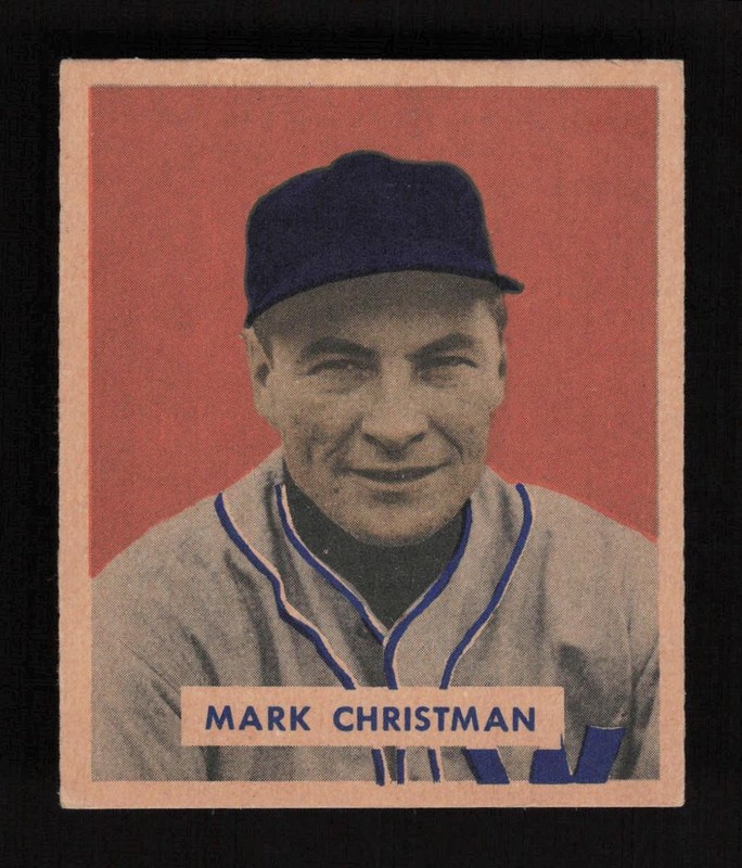 1949 Bowman #121 Mark Christman EX+ [CENTERED], front