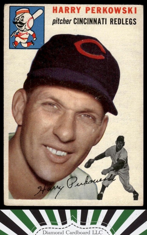 1954 Topps #125 Harry Perkowski VG e, front