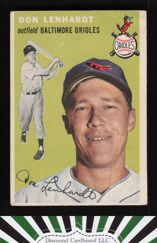 1954 Topps #157 Don Lenhardt VG a, front