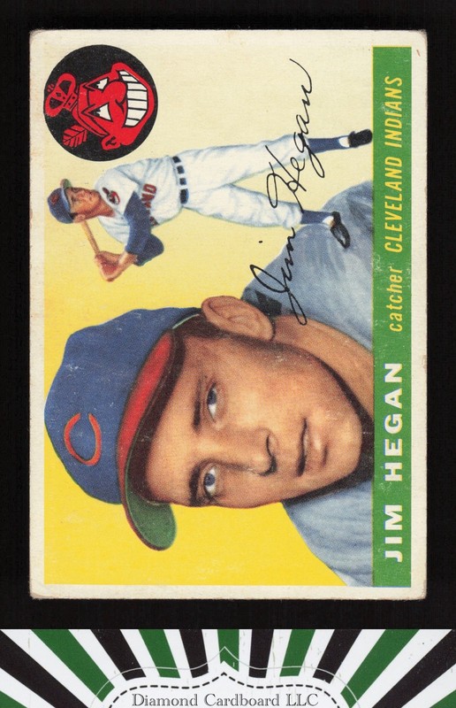 1955 Topps #7 Jim Hegan GD+ t, front