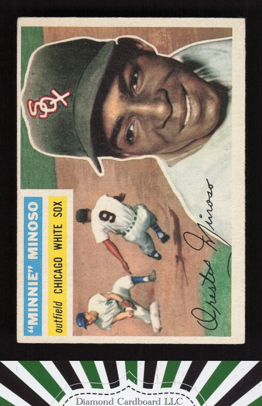 1956 Topps #125 Minnie Minoso VGEX+ f, front