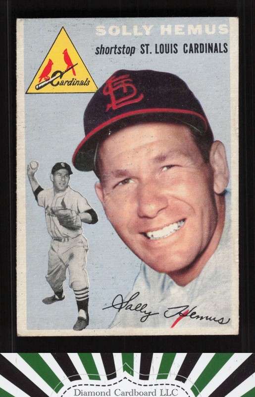 1954 Topps #117 Solly Hemus VG g, front