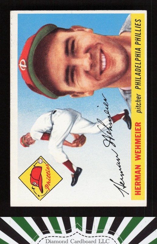 1955 Topps #29 Herman Wehmeier EX p, front