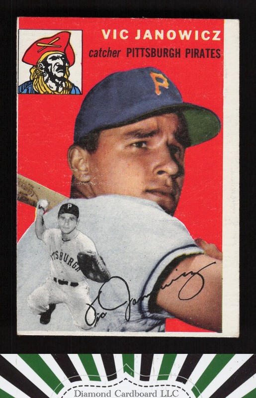 1954 Topps #16 Vic Janowicz VGEX (MC) h, front