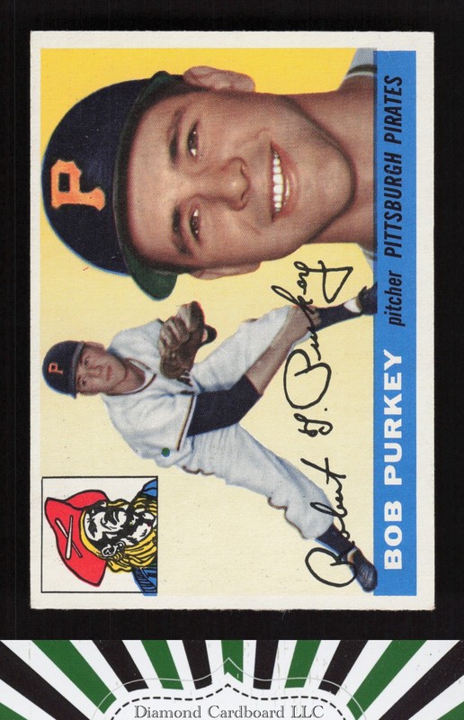 1955 Topps #118 Bob Purkey EX+ [GREAT EYE APPEAL] i, front