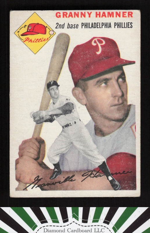 1954 Topps #24 Granny Hamner VG a, front