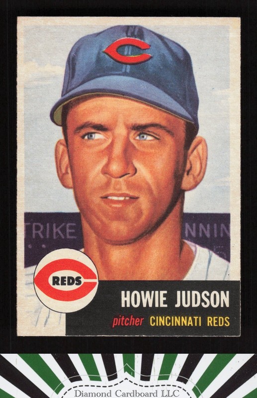 1953 Topps #12 Howie Judson NM h, front