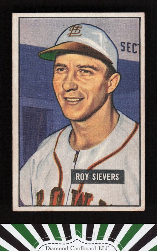 1951 Bowman #67 Roy Sievers VGEX, front