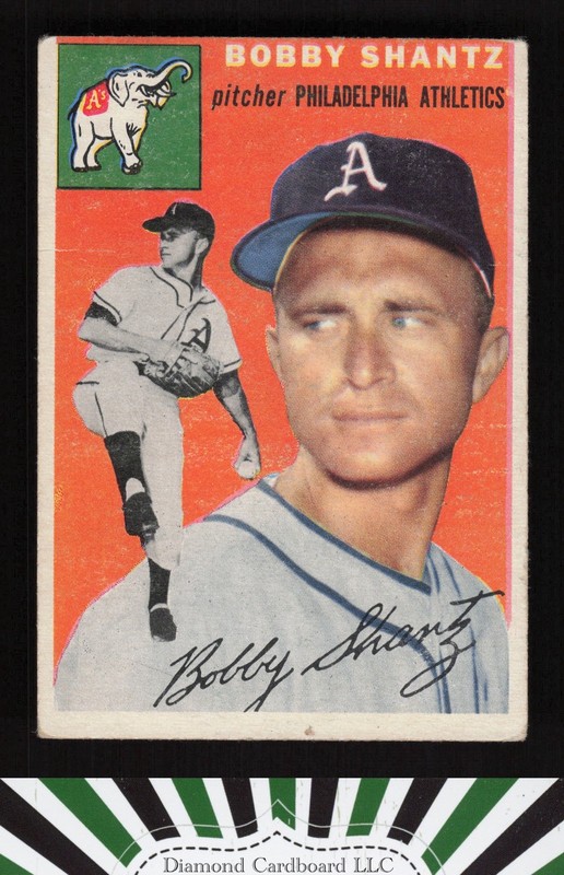 1954 Topps #21 Bobby Shantz GD+ m, front