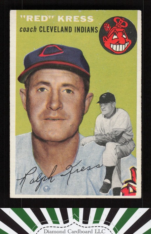 1954 Topps #160 Red Kress VGEX c, front