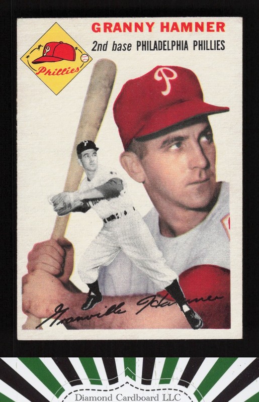 1954 Topps #24 Granny Hamner VGEX+ m, front