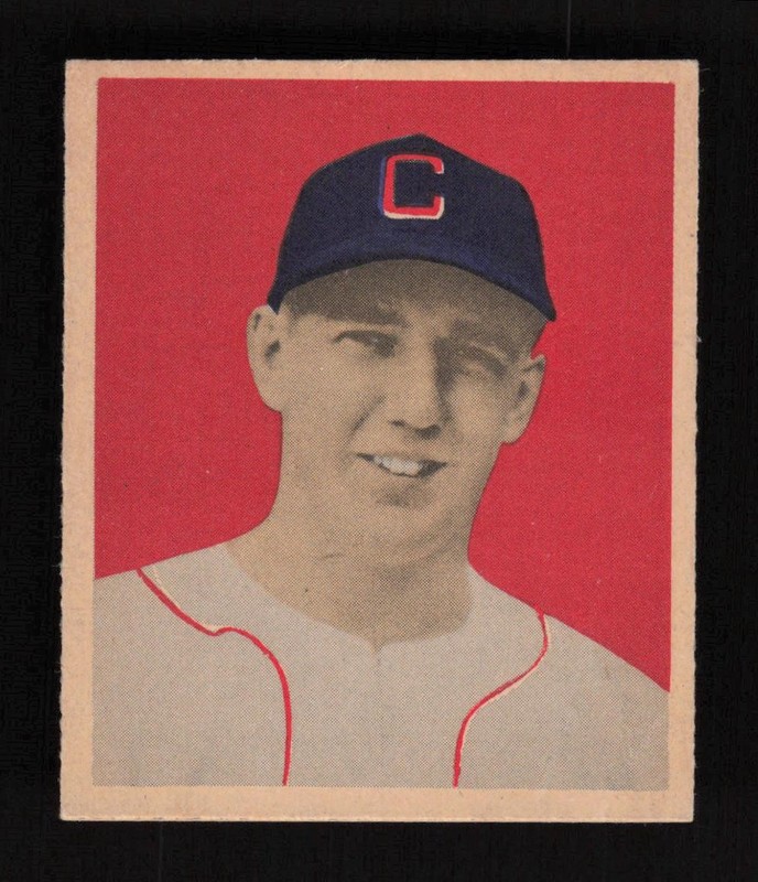 1949 Bowman #12 Cass Michaels VG+ [LOOKS EXMT], front