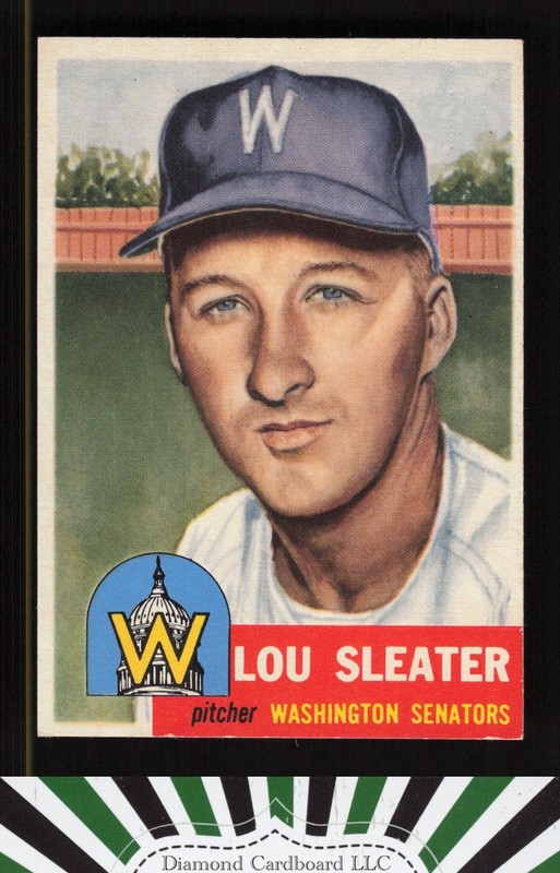 1953 Topps #224 Lou Sleater EX+ h, front
