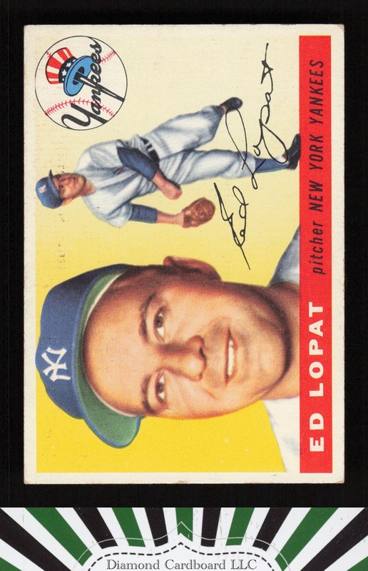 1955 Topps #109 Ed Lopat VGEX+ [CENTERED] o, front