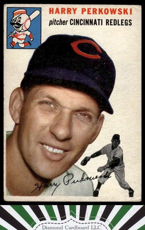 1954 Topps #125 Harry Perkowski VG b, front