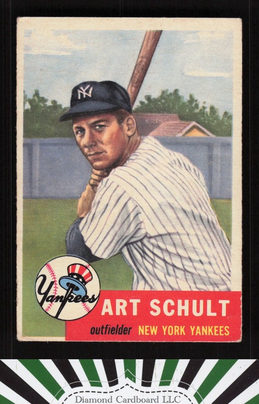 1953 Topps #167 Art Schult VG f, front