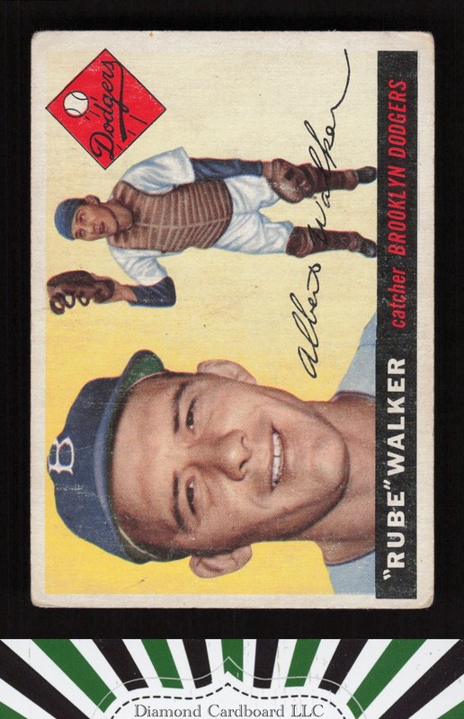 1955 Topps #108 "Rube" Walker GD b, front