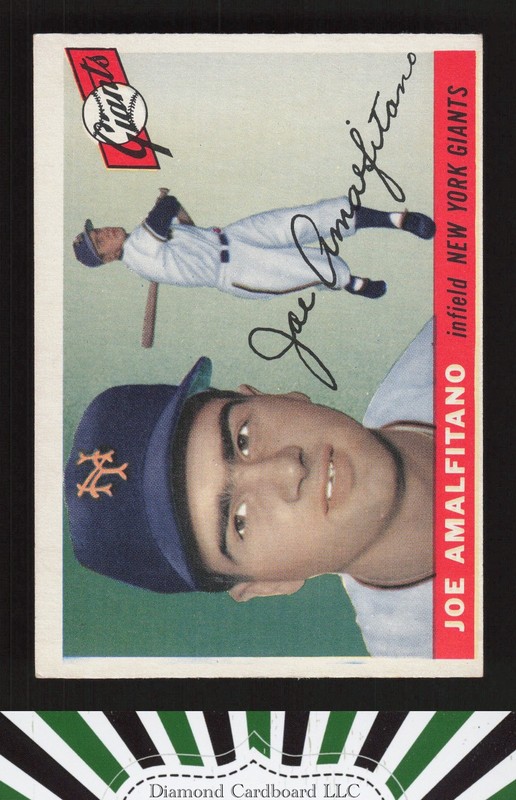 1955 Topps #144 Joe Amalfitano EX m, front