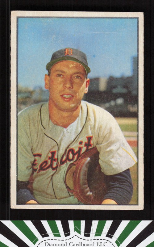 1953 Bowman Color #6 Joe Ginsberg VGEX a, front