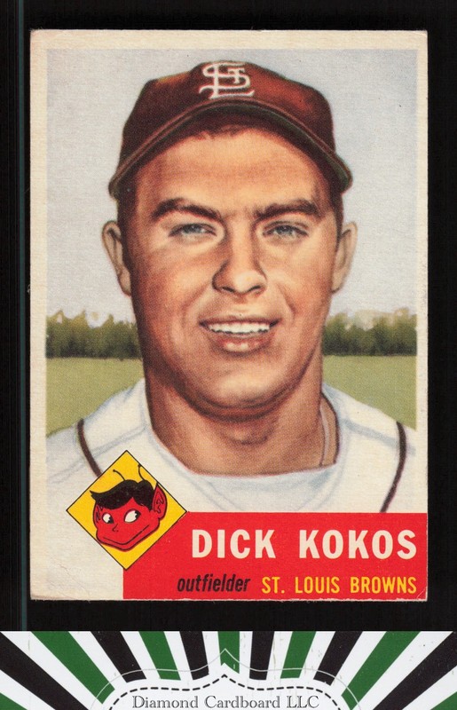 1953 Topps #232 Dick Kokos VG d, front