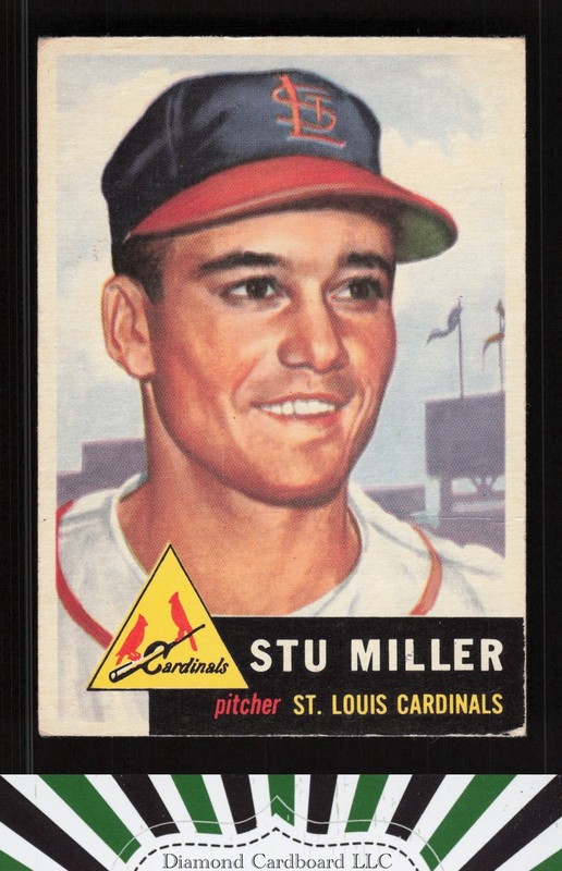 1953 Topps #183 Stu Miller GD [CENTERED] c, front