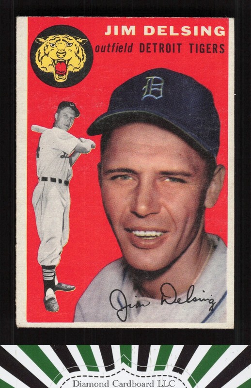 1954 Topps #111 Jim Delsing VGEX a, front