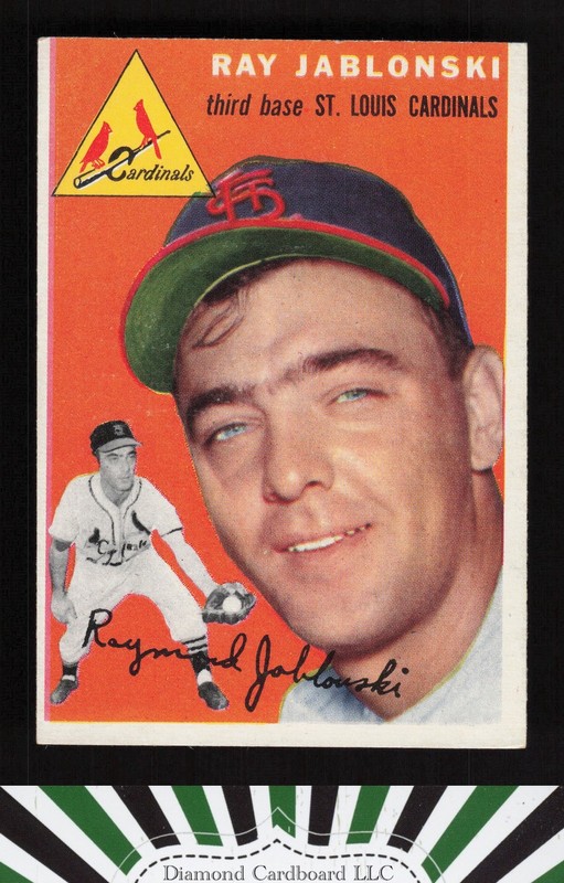 1954 Topps #26 Ray Jablonski EX g, front