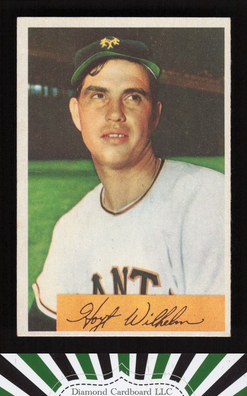 1954 Bowman #57 Hoyt Wilhelm EXMT i, front