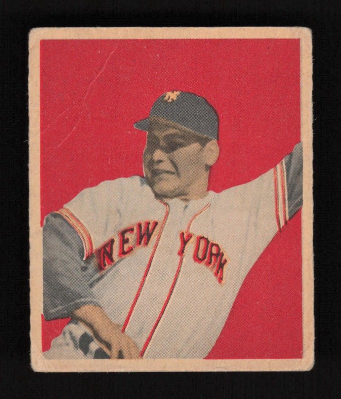 1949 Bowman #59 Jack "Lucky" Lohrke GD, front