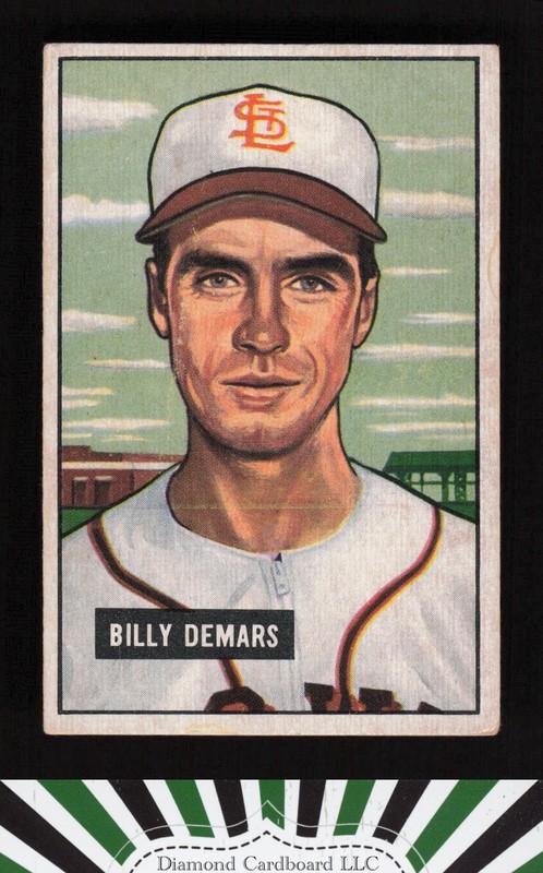 1951 Bowman #43 Billy DeMars GD+, front