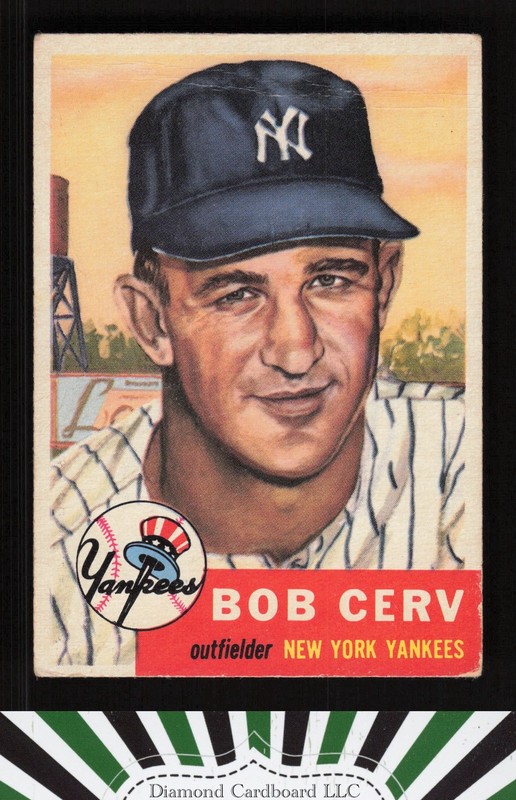 1953 Topps #210 Bob Cerv FR a, front