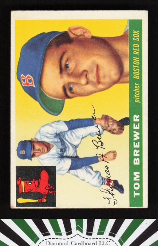 1955 Topps #83 Tom Brewer VGEX c, front