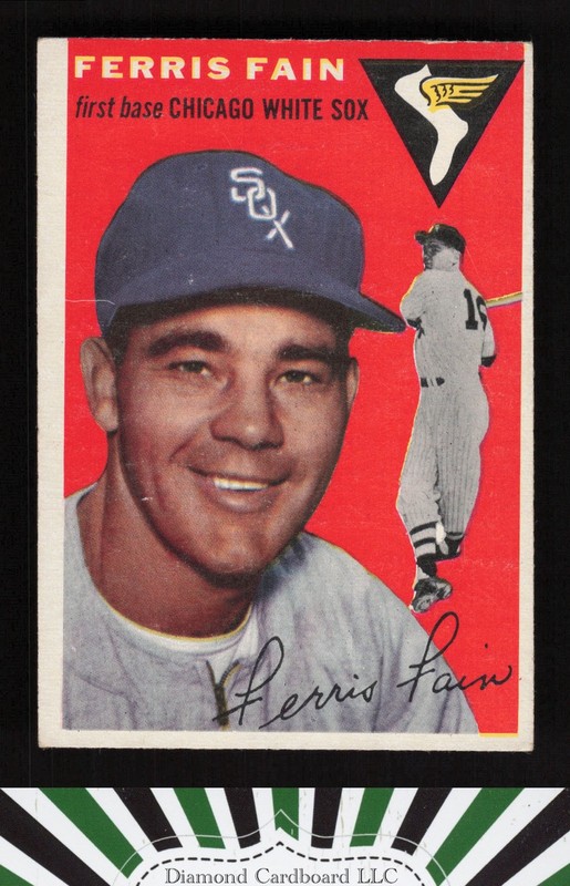 1954 Topps #27 Ferris Fain VGEX j, front