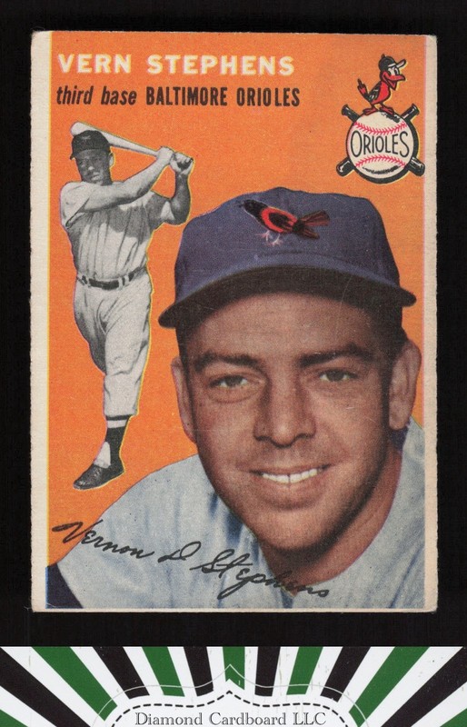 1954 Topps #54 Vern Stephens VG h, front